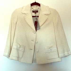 NWT Talbots 4P Winter White Blazer